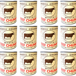 Grabill Country Meats Canned Beef Chunks, Favorite Amish Food, 25 Oz. (Case of 12)