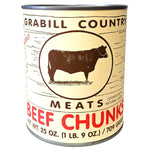 Grabill Country Meats Canned Beef Chunks, Favorite Amish Food, 25 Oz. (Case of 12)