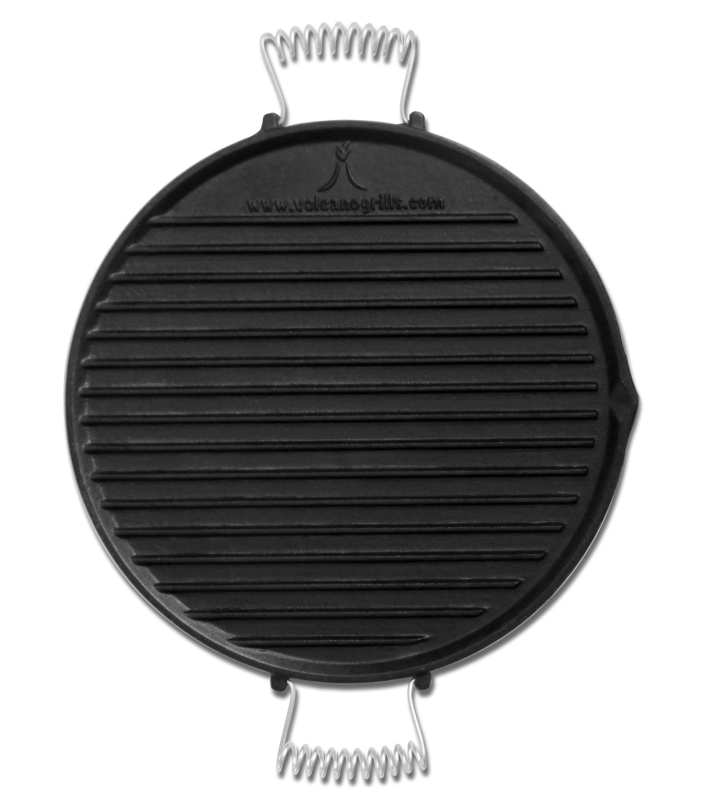 Volcano Grills Reversible Pre-Seasoned Cast Iron Griddle/Skillet, Black