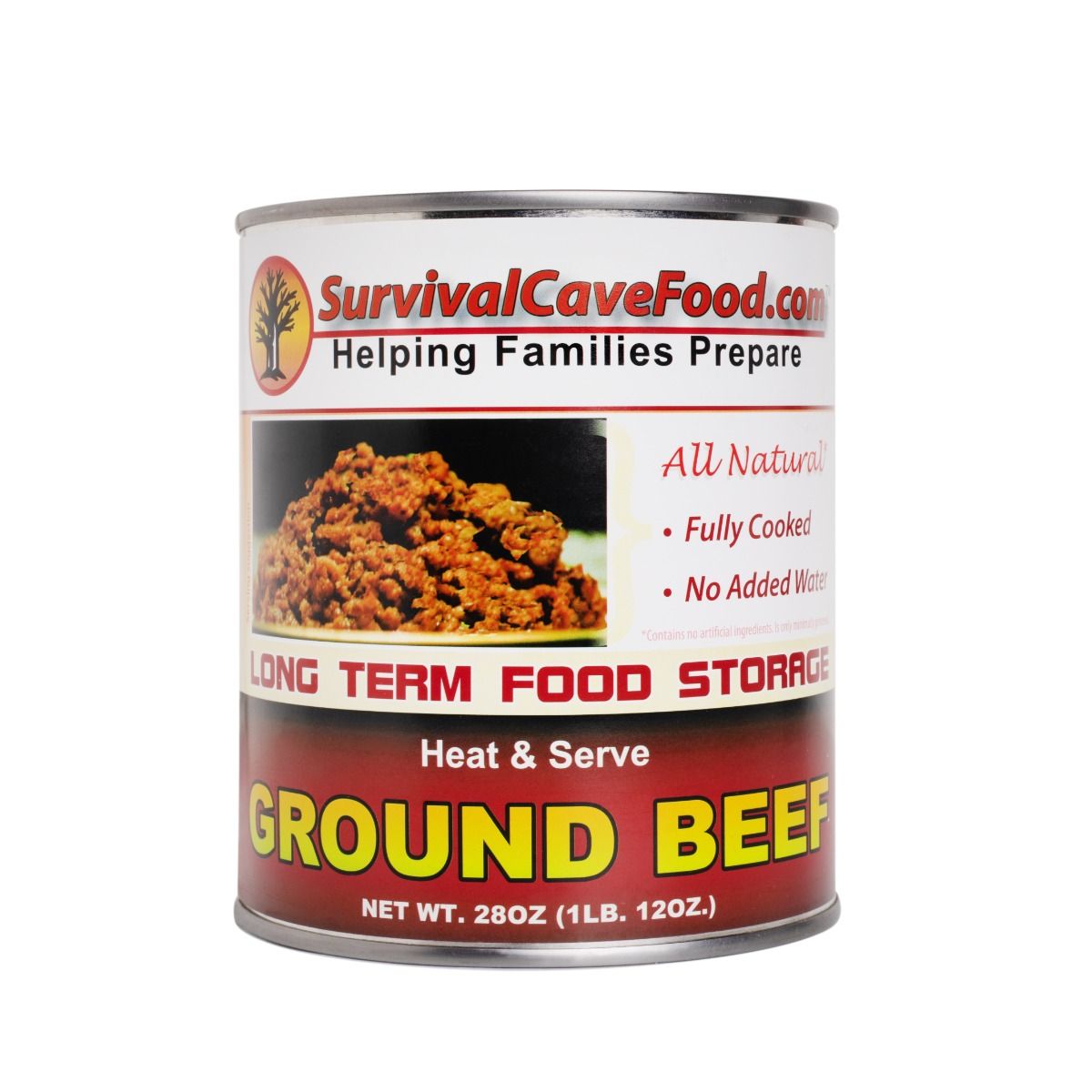 Survival Cave Ground Beef 12 - 28oz canst
