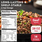 Werling & Sons Canned Hamburger 28 Oz Fully Cooked Ground Beef Heat & Eat Premium Quality Ready to Eat Canned Food Long Shelf Life for Emergency Storage, Camping and Survival Canned Meat Pack of 12
