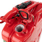 Wavian USA Authentic NATO Jerry Can and Spout System - Rust-Proof, EPA & CARB Compliant, Red, 20 Litre, Wavian 5 Gallon Gas Cans for Gasoline