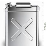 SAFECASTLE 304 Stainless Steel Square Jerry Water / Fuel Storage