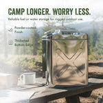 SAFECASTLE 304 Stainless Steel Square Jerry Water / Fuel Storage