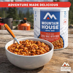 Mountain House Chili Mac with Beef #10 Can | Freeze-Dried Food for Camping | Bulk Emergency Food Storage Long Shelf Life - 6 Cans