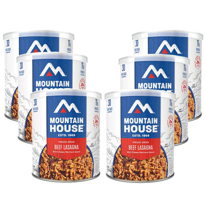 Mountain House Freeze-Dried Beef Lasagna with Cheesy Marinara Sauce #10 Can –  Fully Cooked, Ready-to-Eat Emergency Survival Canned Food – High-Protein, Shelf-Stable Long-Term Food Storage – Camping, Backpacking & Disaster Preparedness – Made in USA
