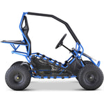 Blue MotoTec Maverick Go Kart with 36V 1000W Power