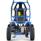 Blue MotoTec Maverick Go Kart with 36V 1000W Power