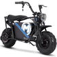 MotoTec 48v 1000w Electric Powered Mini Bike Black, Large