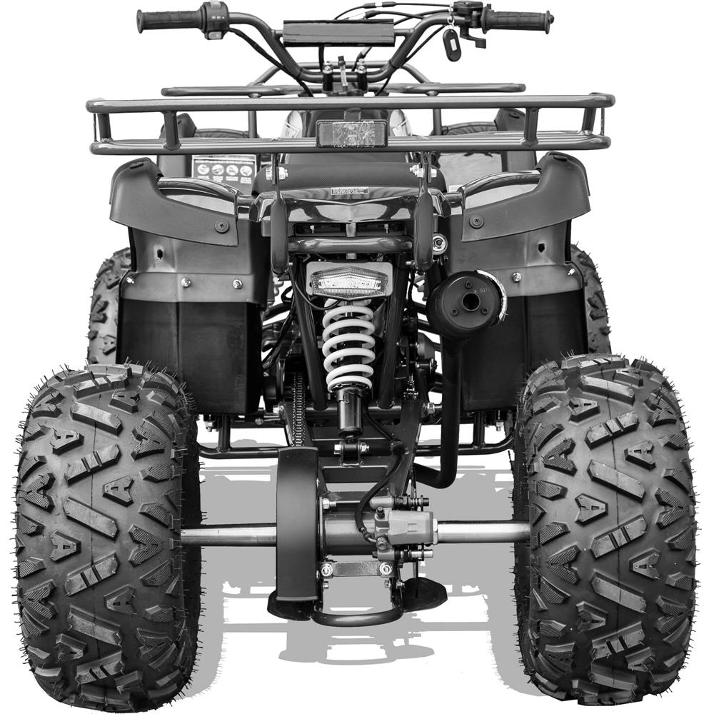 MotoTec Bull 125cc 4-Stroke Kids Gas ATV Black 