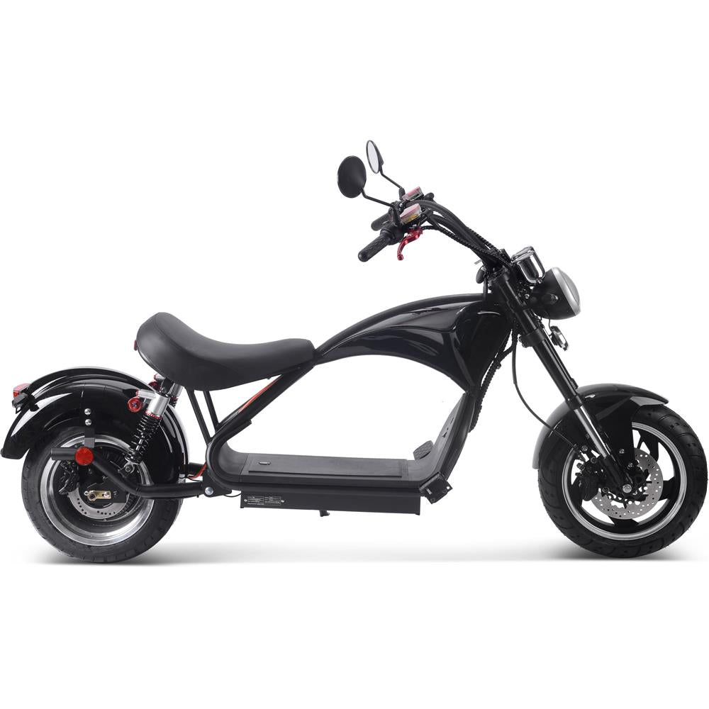 MotoTec Lowboy 60v 20ah 2500w Lithium Scooter Black