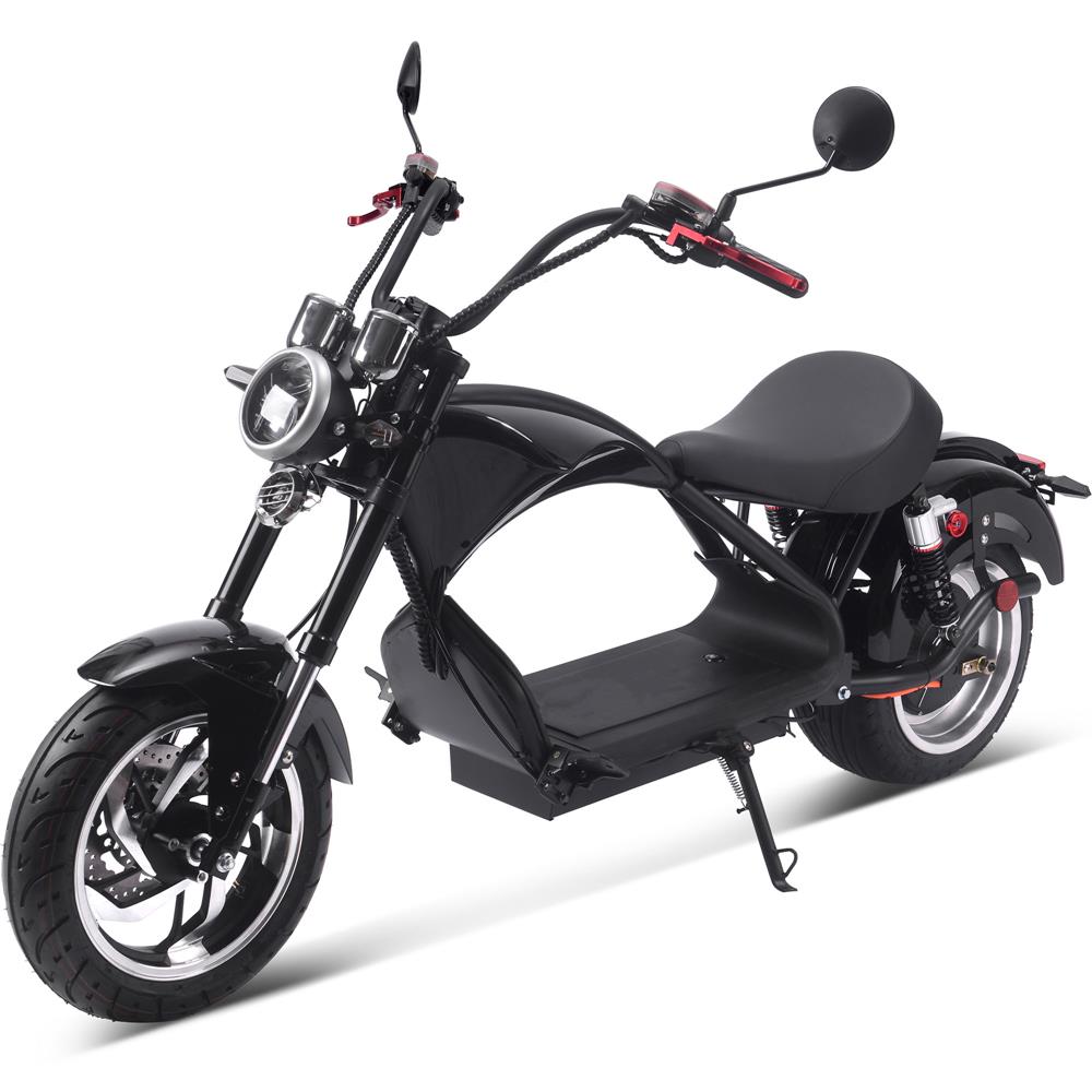 MotoTec Lowboy 60v 20ah 2500w Lithium Scooter Black