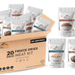 Mountain Essentials 120-Serving Freeze-Dried Meat Kit (Pack of 12) - Emergency Food Supply - Long Shelf Stable