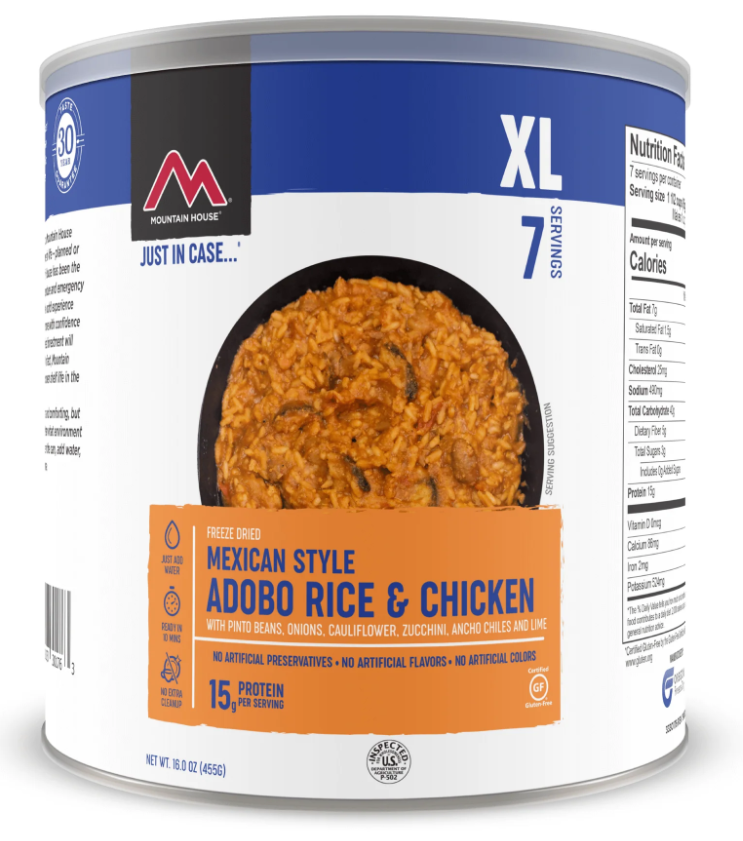Mexican Adobo Rice with Chicken - #10 Can | Mountain House