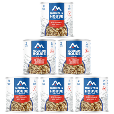 Mountain House Beef Stroganoff with Noodles - #10 Can | Emergency Food & Camping Meals