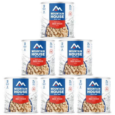 Mountain House Cooked Diced Chicken | Freeze Dried Survival & Emergency Food | #10 Can | Gluten-Free