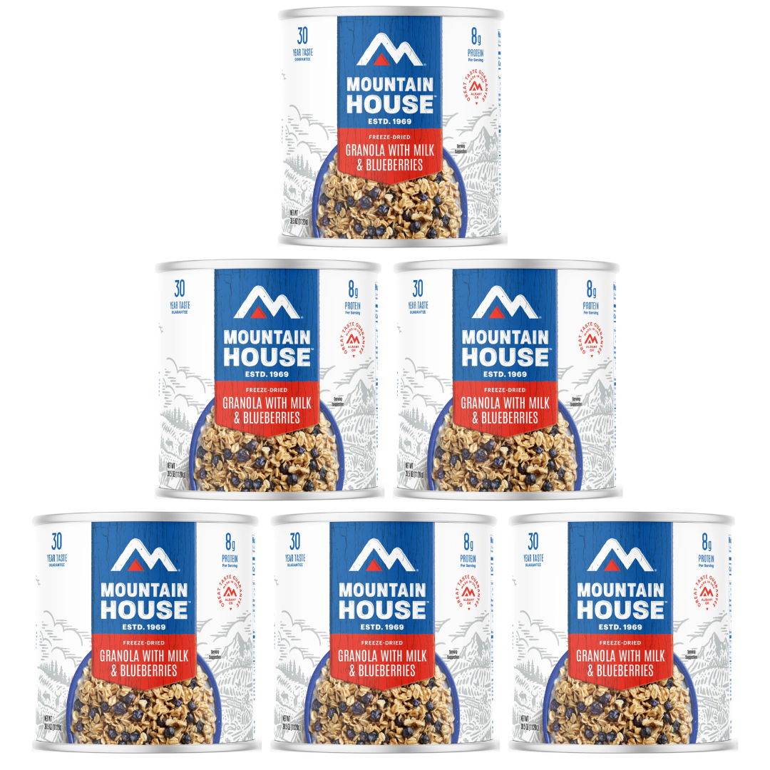 Mountain House Granola with Milk & Blueberries #10 Can