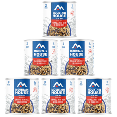 Mountain House Granola with Milk & Blueberries (#10 Can) | Ready-to-Eat Breakfast