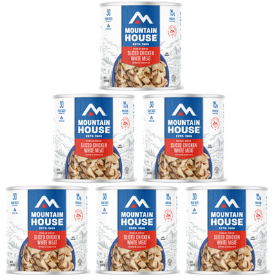 Mountain House Grilled Sliced Chicken #10 Can - Case of 6 cans | Easy Meals & Emergency Prep