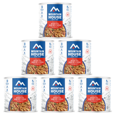 Mountain House Mexican Adobo Rice & Chicken (#10 Can) | Easy Prep, Everyday Meals | 30-Year Shelf Life