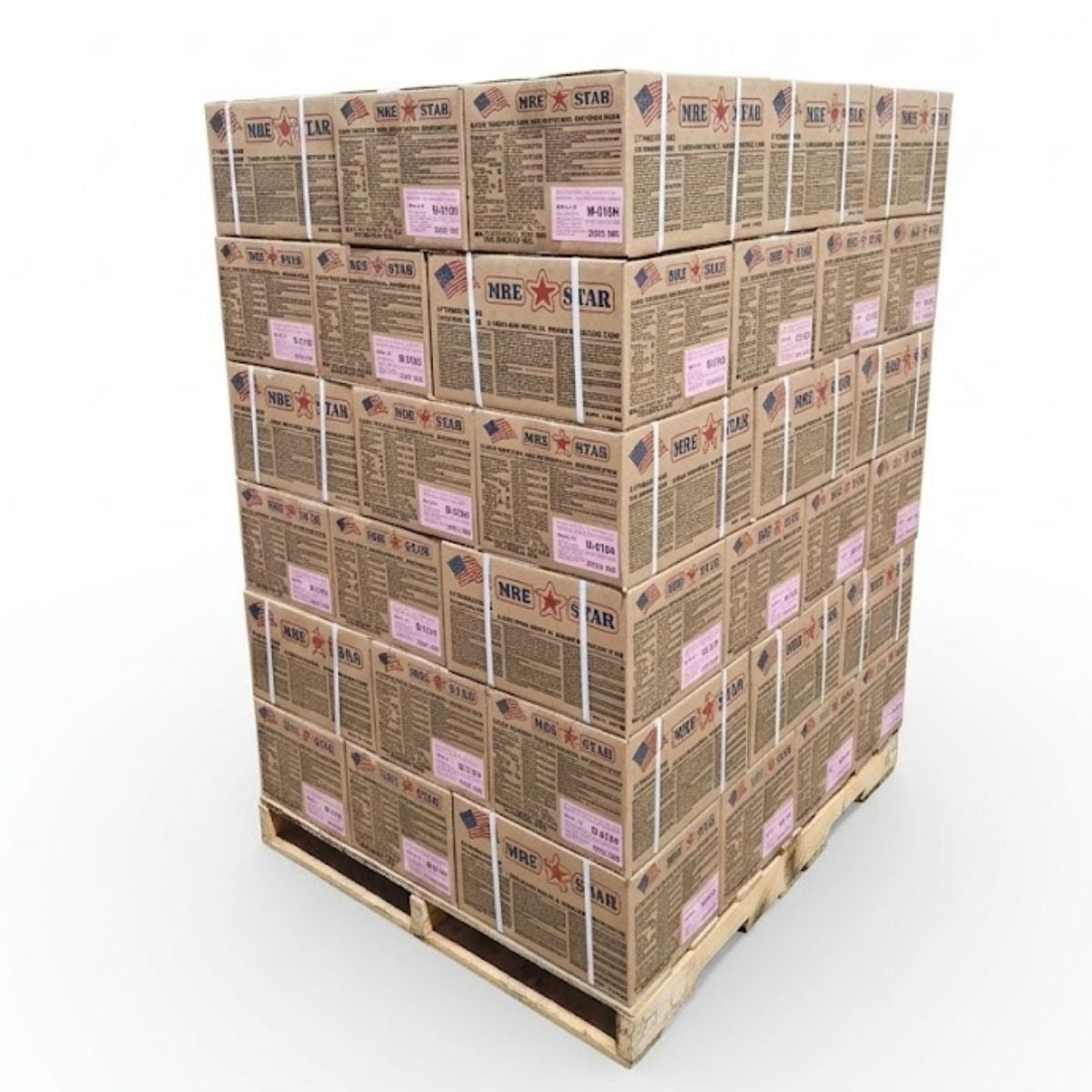 MRE STAR Meals with Heater Pallet of 60 Cases