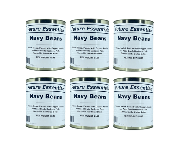 Future Essentials Small White Navy Beans 6 cans