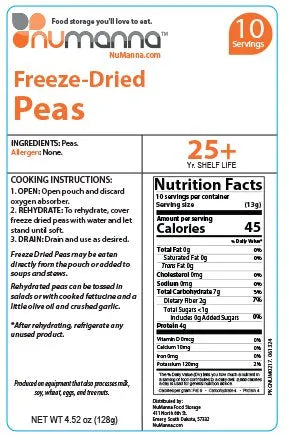 NuManna Mega Vegetable Pack – Emergency Freeze-Dried Vegetables | 6 Buckets (New)