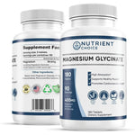 Nutrient Choice 400 mg Magnesium Glycinate 180 Tablets 90 Servings