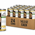MOUNTAIN ESSENTIALS Canned Pork 14.5 oz – 12g Protein per Serving (8 Servings per Can, 48 Total Servings) – Fully Cooked, Ready to Eat – Pantry Staple Meat for Everyday Meals thumbnail 9