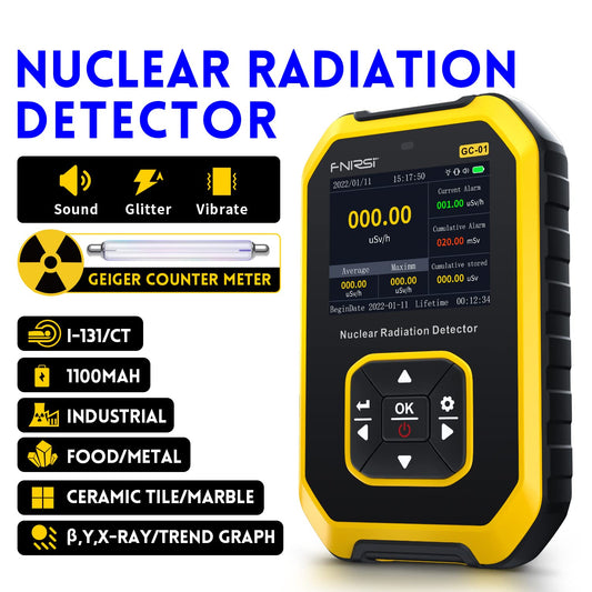 FNIRSI GC-01 Geiger counter Nuclear Radiation Detector - Personal Dosimeter