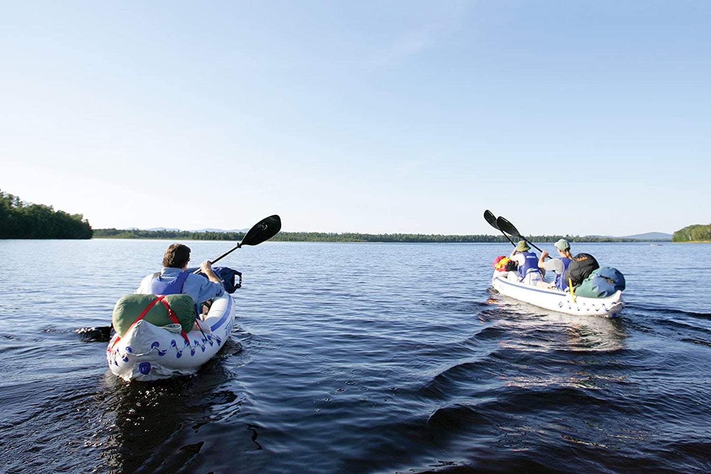 Sea Eagle 370 Pro 3 Person Inflatable Water Sport Kayak Canoe Boat - Pro Package