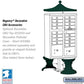 Salsbury 16 Door Cluster Mailbox A Size, USPS Type III Cluster Box Unit, Green - 3316GRN-U