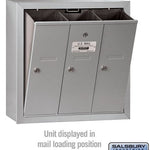Salsbury 3503ASU Surface Mounted 3 Door Vertical Mailbox and USPS Access.