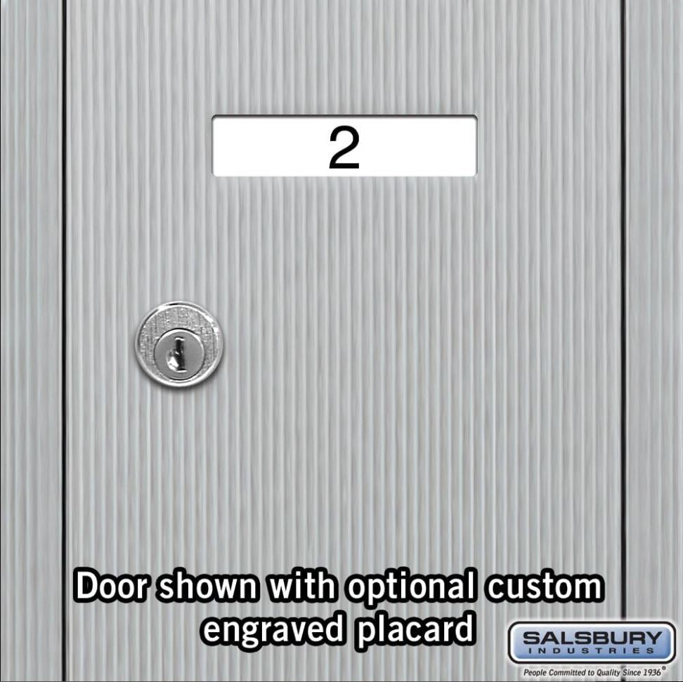 Salsbury 3504ARU Recessed Mounted 4 Door Vertical Mailbox and USPS Access, Aluminum