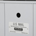 Salsbury 3504ARU Recessed Mounted 4 Door Vertical Mailbox and USPS Access, Aluminum