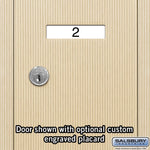 Salsbury 3504SRU Recessed Mounted Vertical Mailbox 4 Door with USPS Lock, Sandstone