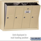 Salsbury Industries 3504SSU Surface Mounted Vertical Mailbox with USPS Access and 4 Doors, Sandstone