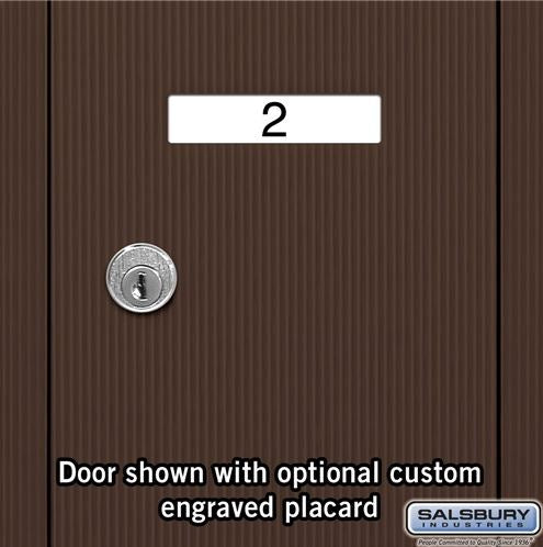 Salsbury 3504ZRU Recessed Mounted 4 Door Vertical Mailbox with USPS Access, Bronze