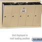 Salsbury Industries 3505SSU Surface Mounted Vertical Mailbox with USPS Access and 5 Doors, Sandstone