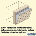 Salsbury 3505SSU Surface Mounted 5 Door Vertical Mailbox with USPS Access, Sandstone