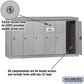 Salsbury 3506ASU Surface Mounted 6 Door Vertical Mailbox and USPS Access, Aluminum