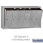 Salsbury 3506ASU Surface Mounted 6 Door Vertical Mailbox and USPS Access, Aluminum