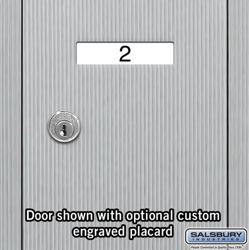 Salsbury 3506ASU Surface Mounted 6 Door Vertical Mailbox and USPS Access, Aluminum