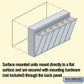 Salsbury 3506ASU Surface Mounted 6 Door Vertical Mailbox and USPS Access, Aluminum