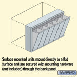 Salsbury 3506ASU Surface Mounted 6 Door Vertical Mailbox and USPS Access, Aluminum