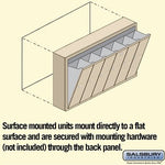 Salsbury 3506SSU Surface Mounted 6 Door Vertical Mailbox with USPS Access, Sandstone