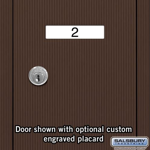 Salsbury 6 Door Vertical Mailbox - Bronze - Surface Mounted - USPS Access (3506ZSU)