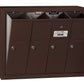 Salsbury 4 Door Vertical Mailbox 3504ZSU - Surface Mounted - USPS Access