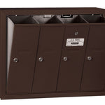 Salsbury 4 Door Vertical Mailbox 3504ZSU - Surface Mounted - USPS Access