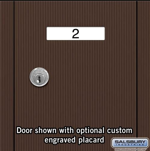 Salsbury 4 Door Vertical Mailbox 3504ZSU - Surface Mounted - USPS Access
